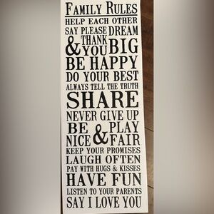 NWOT Inspirational Black and White Wall Art